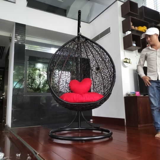 xích đu đơn đan hình dọt nước