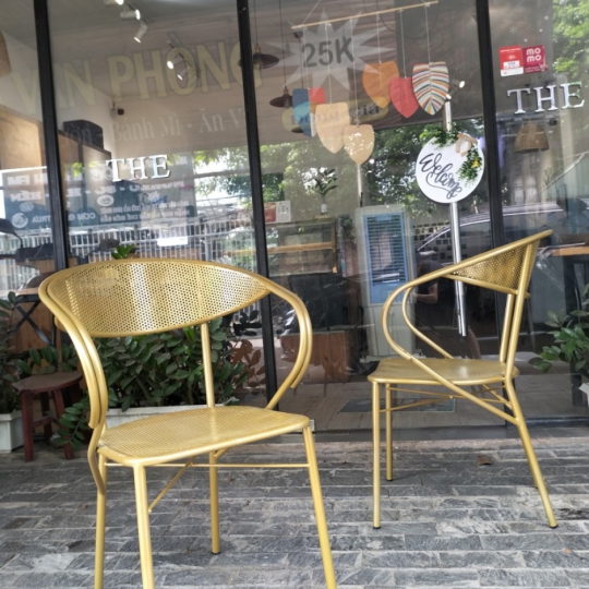 Ghế peter Sắt uốn sơn tĩnh điện Sơn màu theo yêu cầu