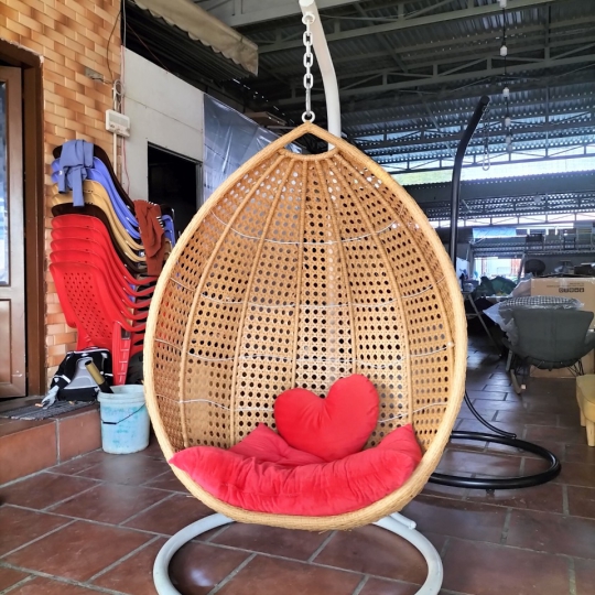 Xích Đu Đơn Đan Hoạ Tiết Mắt Cáo